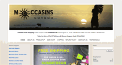Desktop Screenshot of moccasinscanada.com